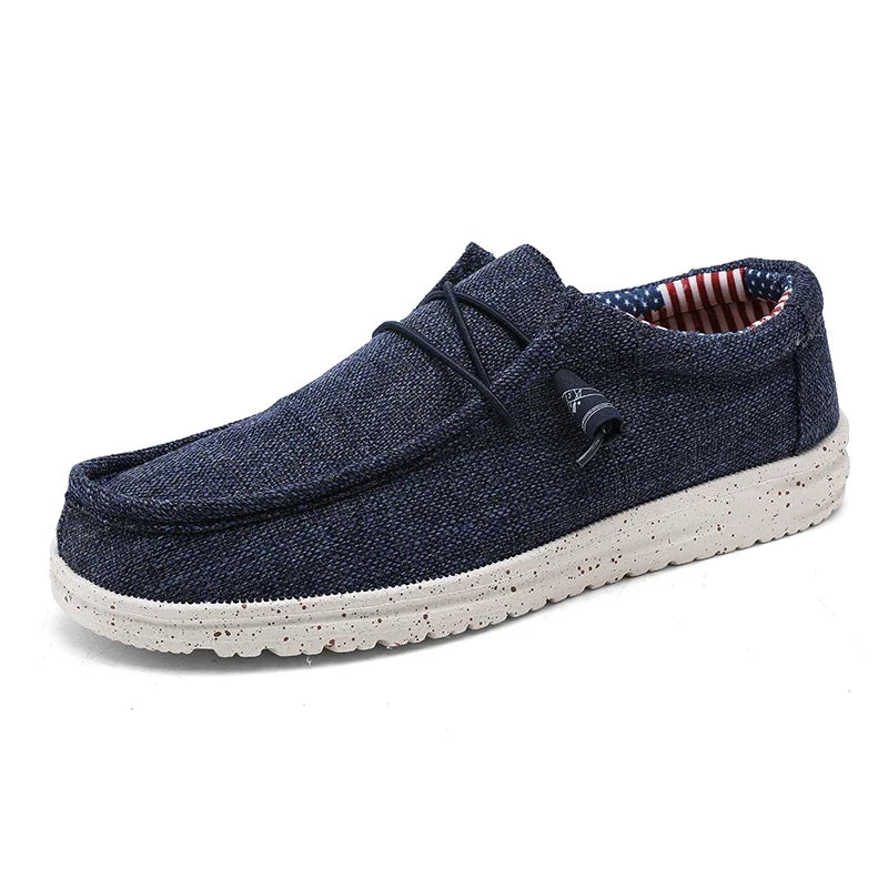 Men 2024 New Leisure Sneakers Spring Summer Breathable Lightweight Outdoor Canvas Shoes Large Size Men's Shoes Walking Loafers