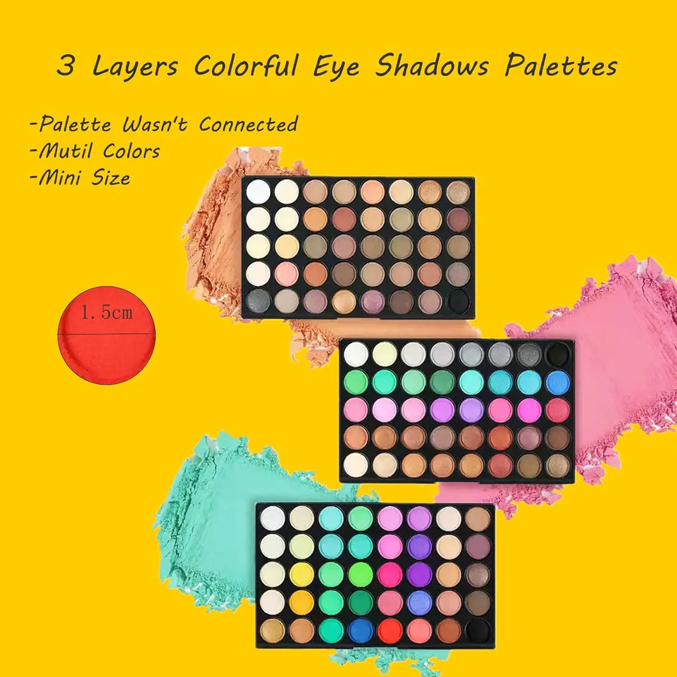 120 Color Eye Makeup Waterproof Make up Nude Eye Shadow Palette Glitter Matte Pigmented Powder Pressed Shine Eyeshadow Cosmetic