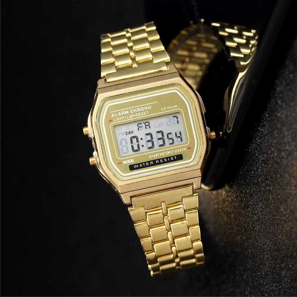 2025 Digital Watches For Men Sports Waterproof Bracelet Clock Gold Electronice LED Wristwatch Women Casucal montre homme relogio