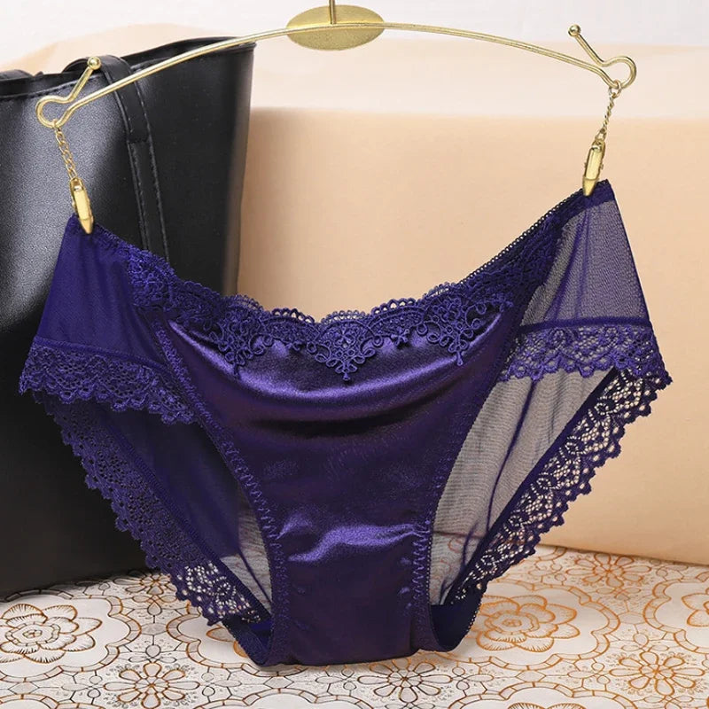 Women's Panties Underwear Lace Briefs Seamless Panties for Women Elastic Low-Waist Underpant Lady Sexy Female Intimates Lingerie