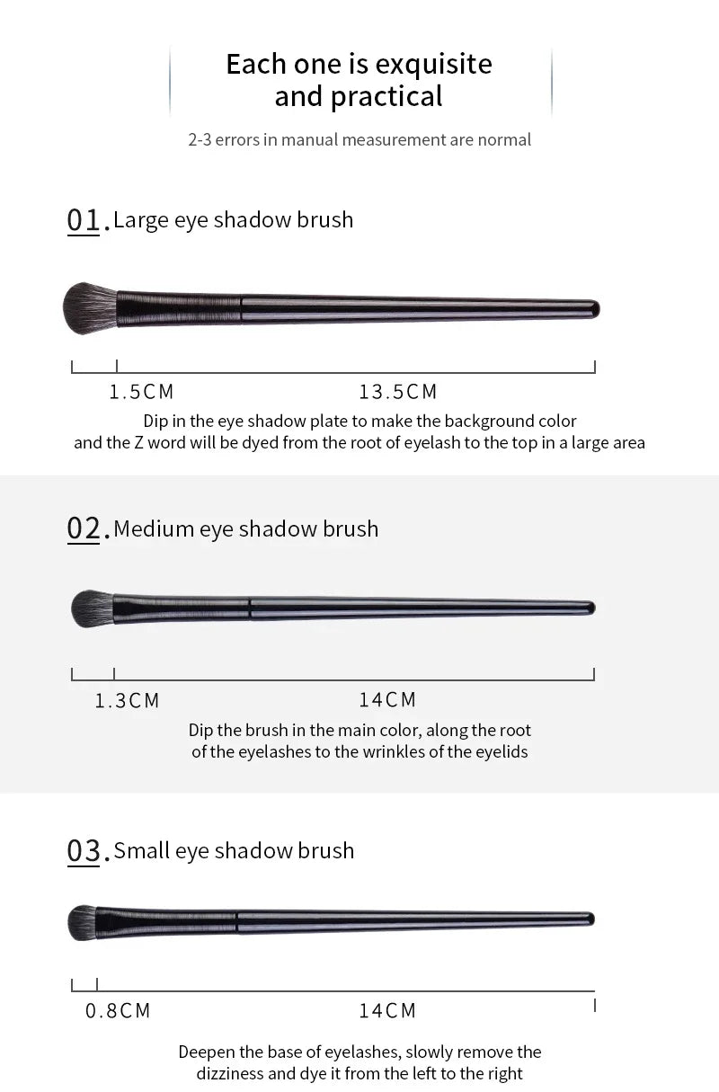 6PCS Eyes Makeup Brushes Set Professional Soft Contouring Eyeshadow Eyeliner Eyebrow Brush Women Facial Beauty Cosmetic Tool