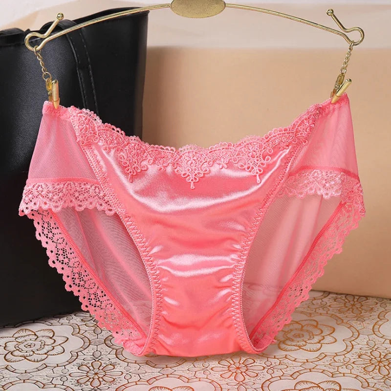 Women's Panties Underwear Lace Briefs Seamless Panties for Women Elastic Low-Waist Underpant Lady Sexy Female Intimates Lingerie