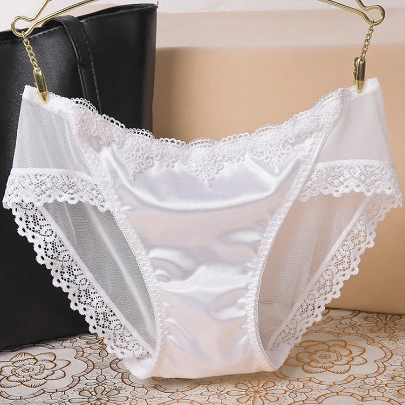 Women's Panties Underwear Lace Briefs Seamless Panties for Women Elastic Low-Waist Underpant Lady Sexy Female Intimates Lingerie