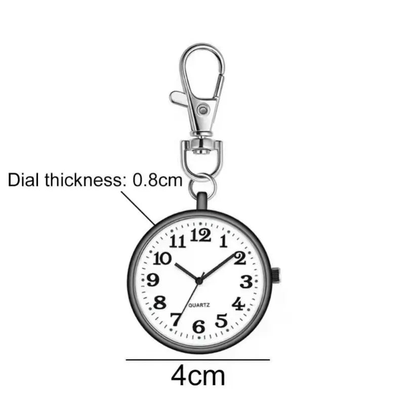New Tiny Cute Quartz Pocket Watch with Keyring Men Women Quartz Watch for Nurses Doctors Students Minimalist Watches Child Gift