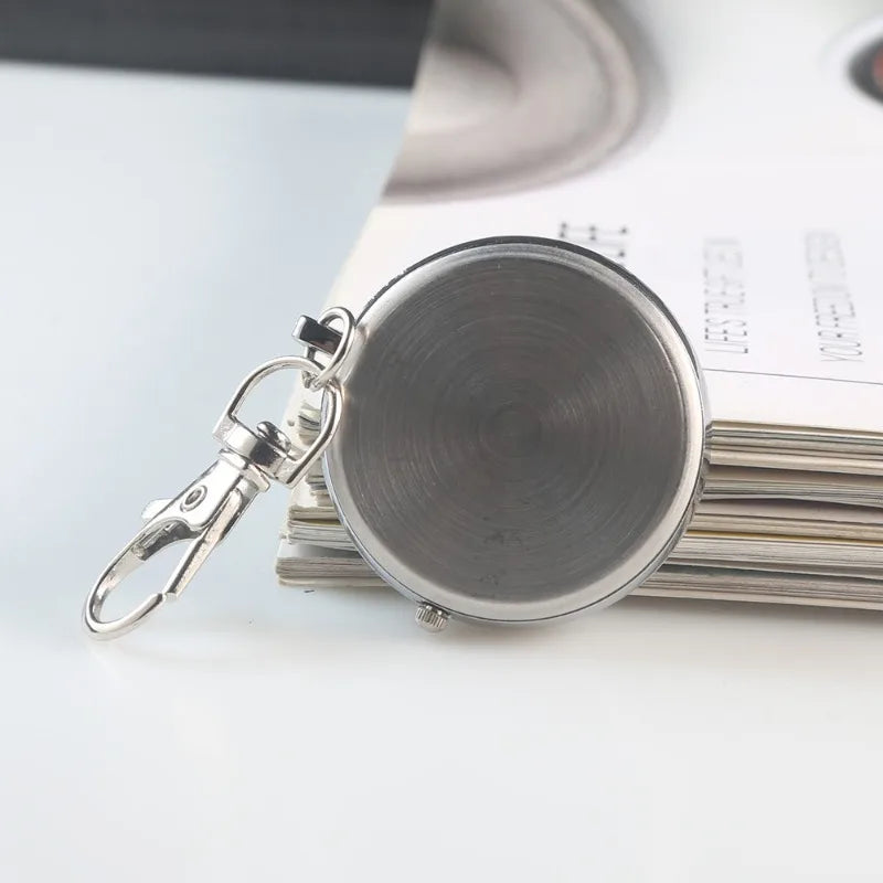 New Tiny Cute Quartz Pocket Watch with Keyring Men Women Quartz Watch for Nurses Doctors Students Minimalist Watches Child Gift