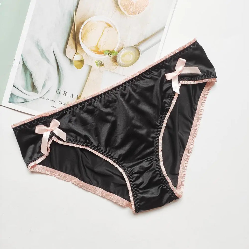 Panties For Women Lace Bow Lingerie Female Underwear Ladies Casual Underpants Seamless Women's Briefs Low Waist