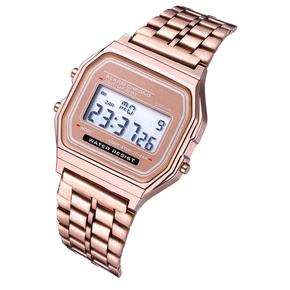 2025 Digital Watches For Men Sports Waterproof Bracelet Clock Gold Electronice LED Wristwatch Women Casucal montre homme relogio