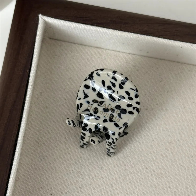 Woman Mini Exquisite Version Gold Label Acetate Small Hair Claws Barrettes Lady Trendy Side Clips Girls Cute Hair Accessories