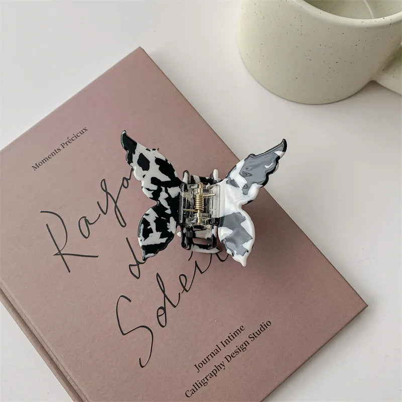 New Vintage Acetate Hair Claw Clip Sweet Butterfly Hair Clip Hairpin Barrettes Trendy Hair Accessories Barrettes for Women Girls