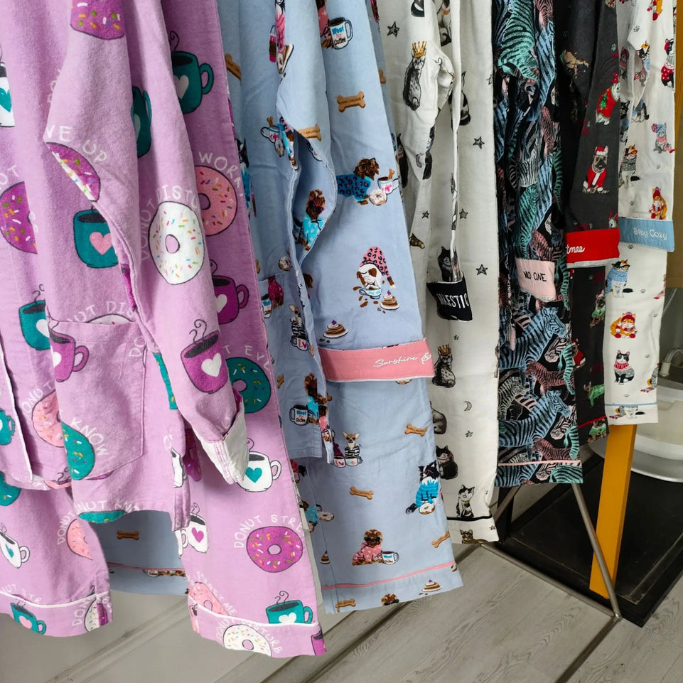 New Loungewear Women 2 Piece Set Pj Sets Loose Cartoon Women Outfit 100% Cotton Pajamas for Women Casual Sleepwear Set Pijamas