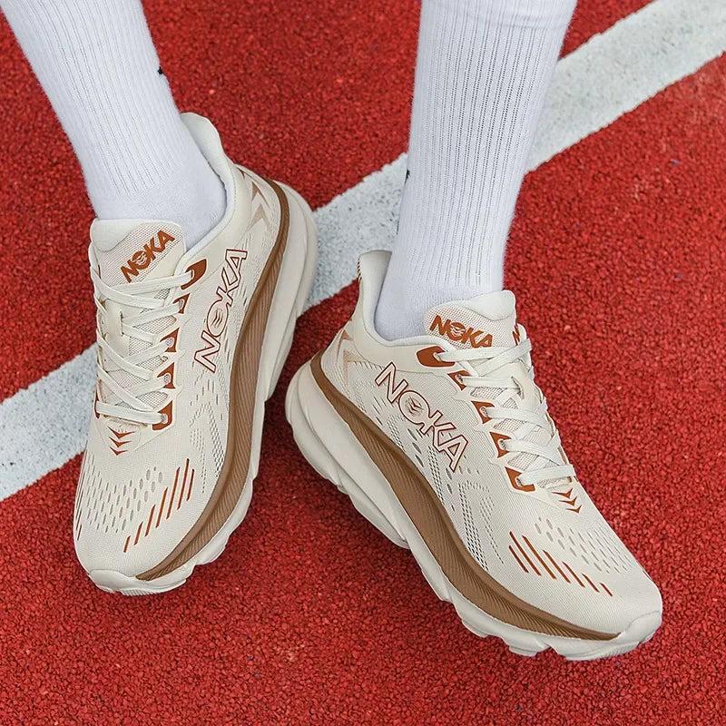 Marathon Sports Running Shoes Men Breathable Lightweight Sneakers Comfortable Athletic Nonskid Leisure Outdoor Sneakers for Men