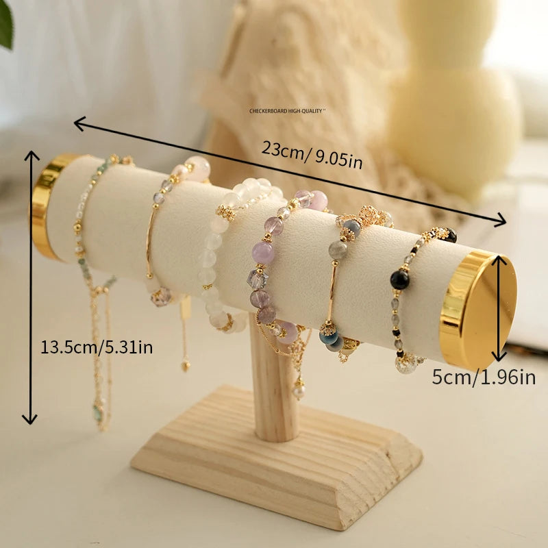New T-bar Jewelry Chain Hairband Watch Necklace Bracelet Display Stand Rack Holder Fashion Woman Colors Gold Size Style