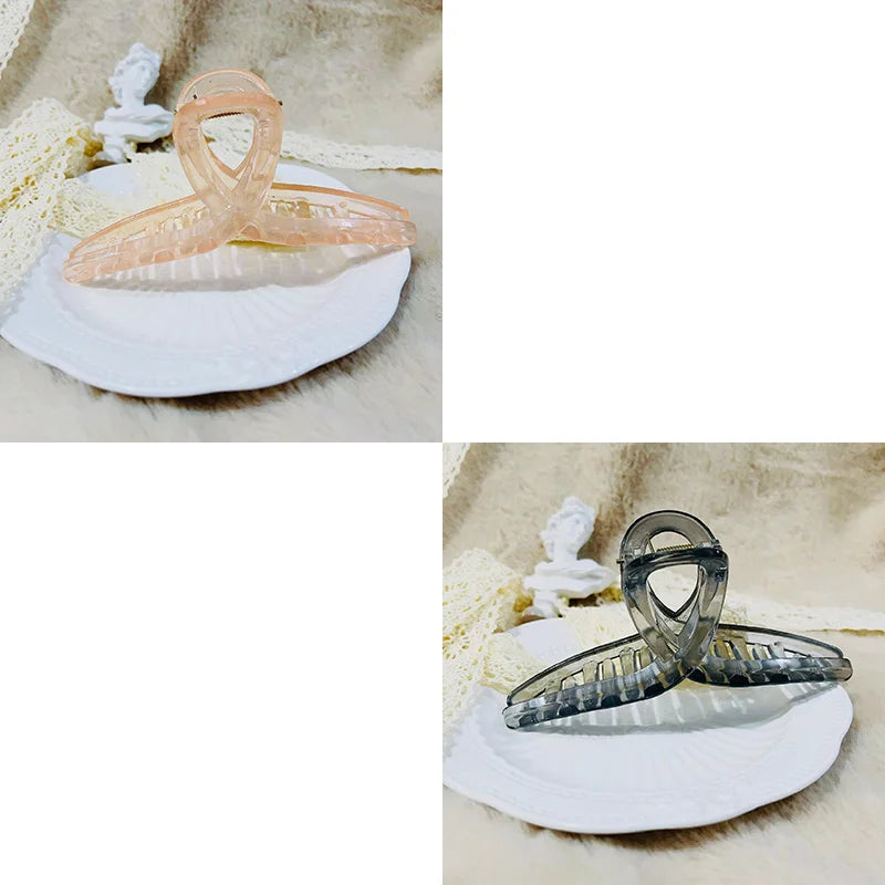 2/4Pcs Women Hair Claw Clip Cross Matte Hairpin Fashion Hairgrips Large Hair Claw Crab Clips Girls Korean Hair Accessories