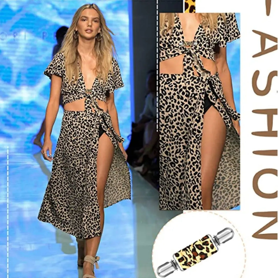 New Design Dresss Clips Back Cinch Set Elastic Clothes Clip to Tighten Dress Fashion Accessories for Women Kids