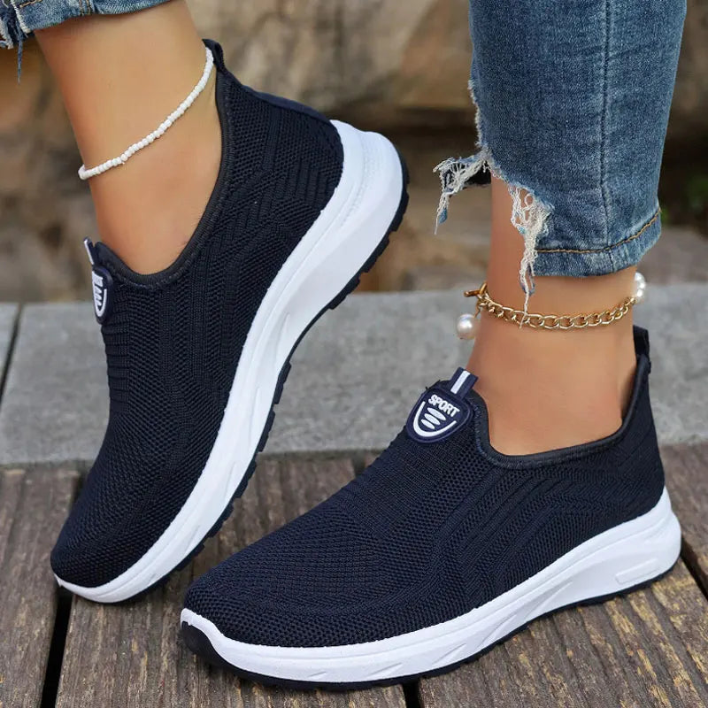 Women's Sneaker Loafers Tennis Femimino Ladies Slip On Breathable Sports Shoes Designer Barefoot Shoes Ballet Flats