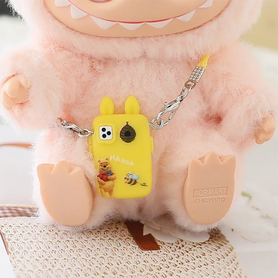 For Labubu Accessories For Crybaby Accessories Cartoon style camera phone Bag Plush Doll Accessories Pendant Fan Birthday Gift