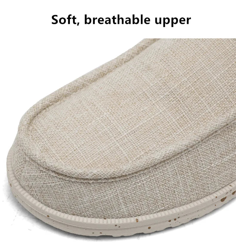 Men 2024 New Leisure Sneakers Spring Summer Breathable Lightweight Outdoor Canvas Shoes Large Size Men's Shoes Walking Loafers