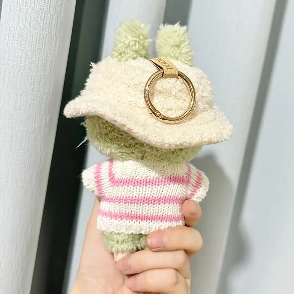 For Labubu V1 V2 Idol Cute Doll Clothes Fashion Sweater Outfit Accessories Sitting Party Pink White