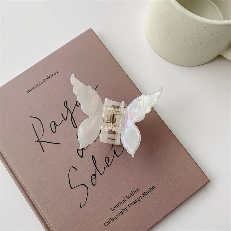 New Vintage Acetate Hair Claw Clip Sweet Butterfly Hair Clip Hairpin Barrettes Trendy Hair Accessories Barrettes for Women Girls