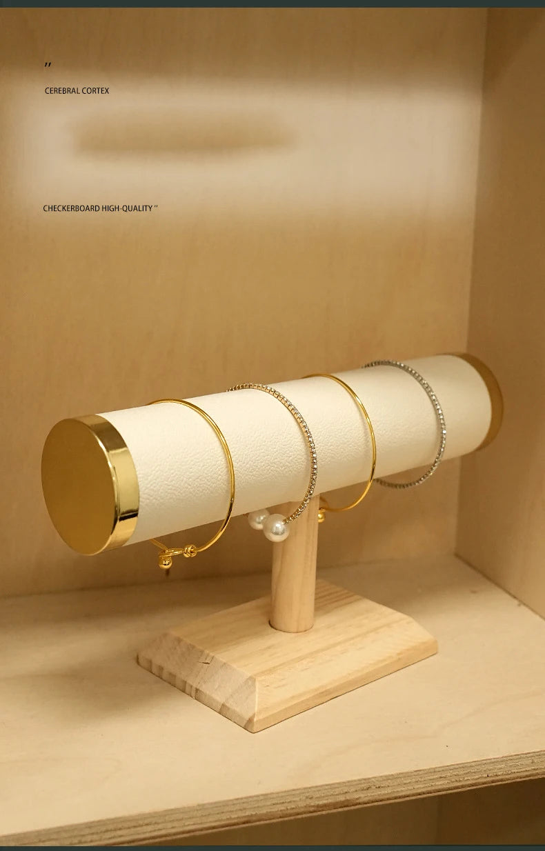 New T-bar Jewelry Chain Hairband Watch Necklace Bracelet Display Stand Rack Holder Fashion Woman Colors Gold Size Style