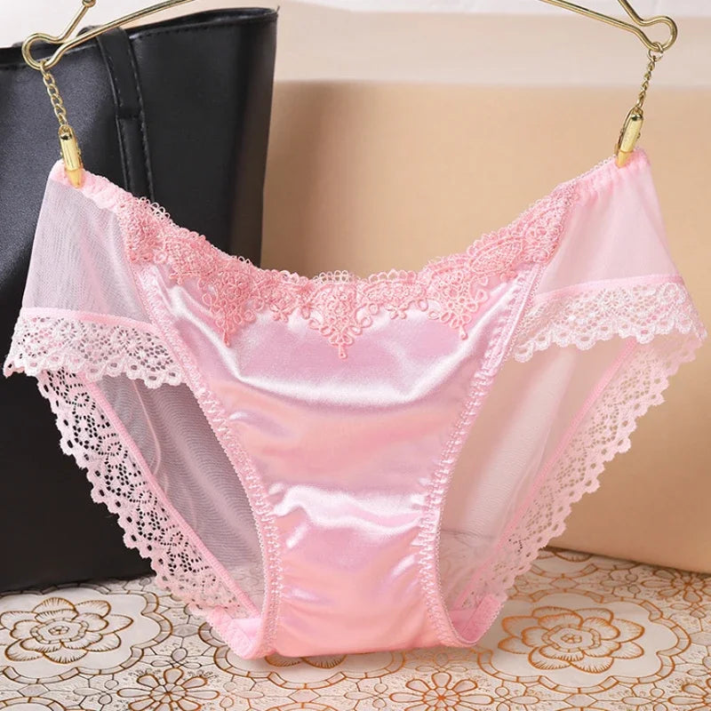 Women's Panties Underwear Lace Briefs Seamless Panties for Women Elastic Low-Waist Underpant Lady Sexy Female Intimates Lingerie