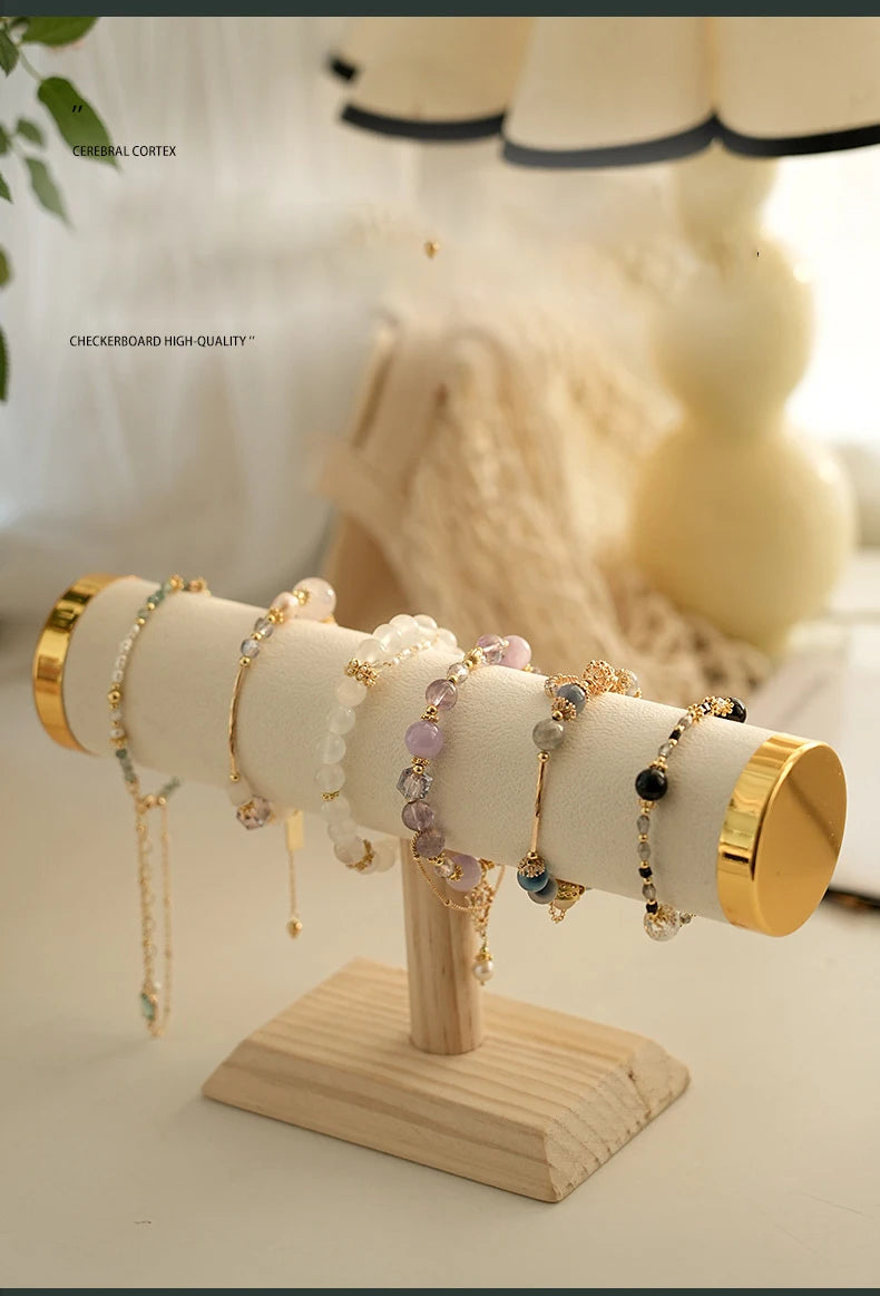 New T-bar Jewelry Chain Hairband Watch Necklace Bracelet Display Stand Rack Holder Fashion Woman Colors Gold Size Style