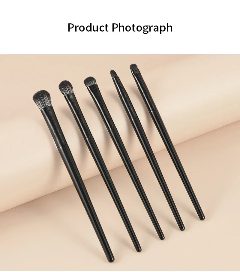 6PCS Eyes Makeup Brushes Set Professional Soft Contouring Eyeshadow Eyeliner Eyebrow Brush Women Facial Beauty Cosmetic Tool