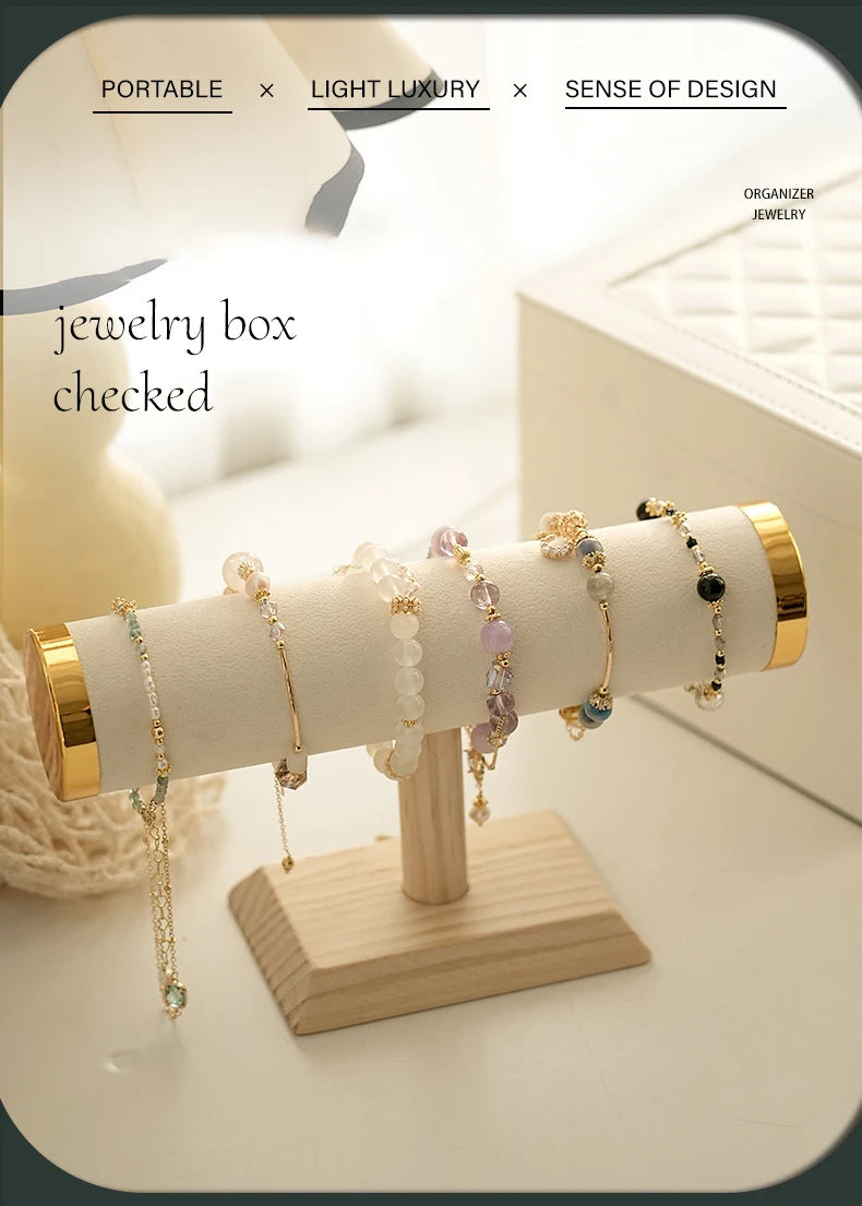 New T-bar Jewelry Chain Hairband Watch Necklace Bracelet Display Stand Rack Holder Fashion Woman Colors Gold Size Style