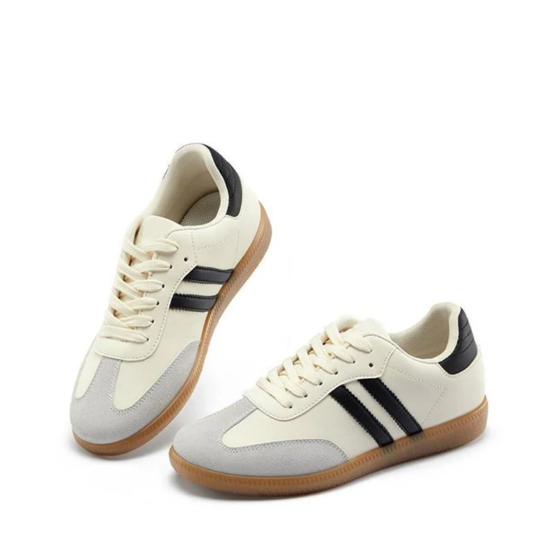 Women Tennis Sneakers Flats Ladies Fashion Mixed Colors Lace-up Vulcanized Shoes Spring Autumn Woman Outdoor Trainers Footwear