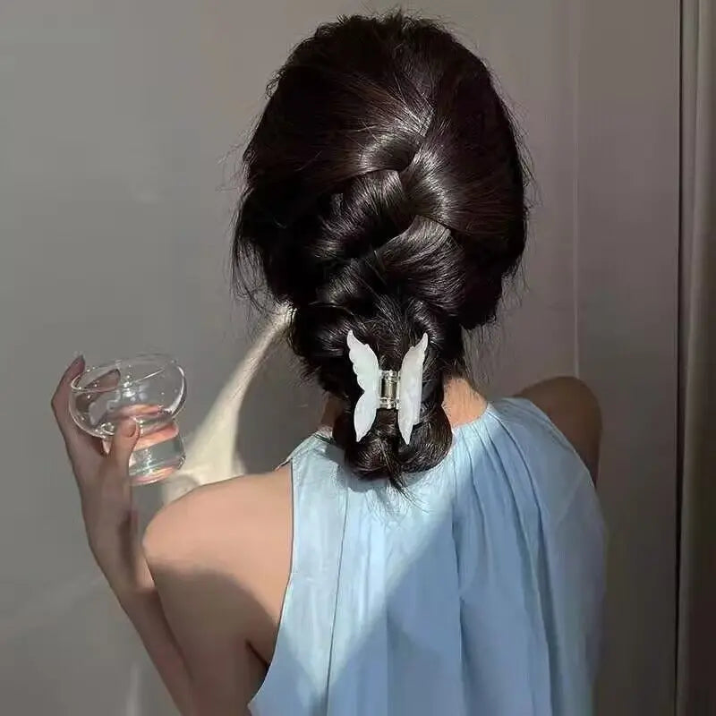 New Vintage Acetate Hair Claw Clip Sweet Butterfly Hair Clip Hairpin Barrettes Trendy Hair Accessories Barrettes for Women Girls