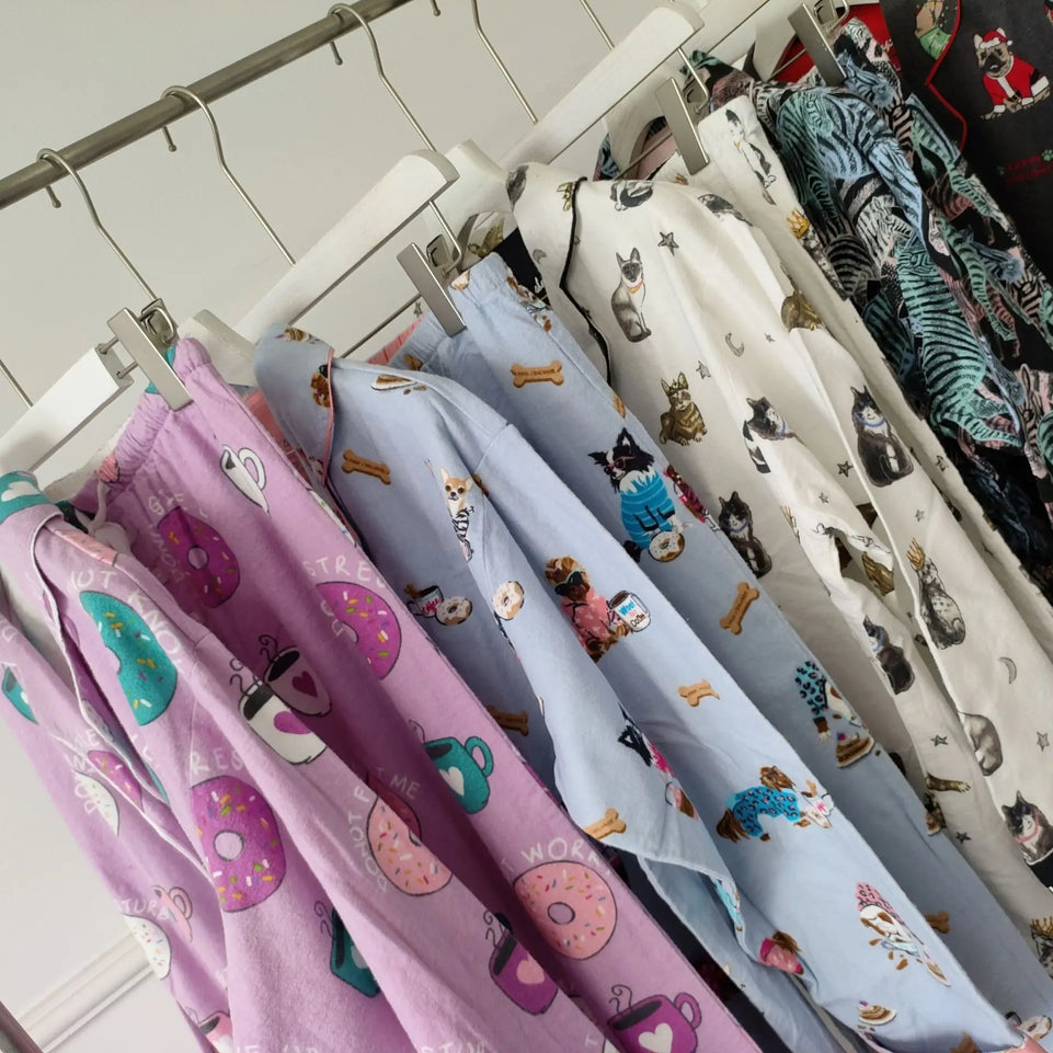 New Loungewear Women 2 Piece Set Pj Sets Loose Cartoon Women Outfit 100% Cotton Pajamas for Women Casual Sleepwear Set Pijamas